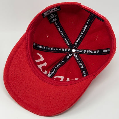 Violent Gentlemen Hockey Club Hat Baseball Cap VGHC Bolt Red Wool Blend Snapback