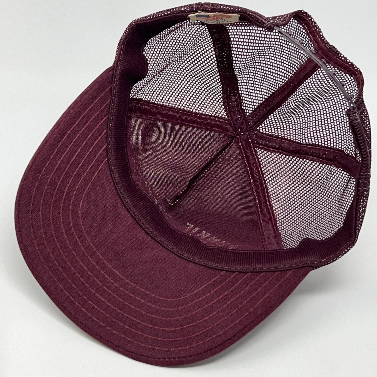 Vintage 80s Punkie Stevenson Trucking Co Trucker Hat Baseball Cap Snapback Red