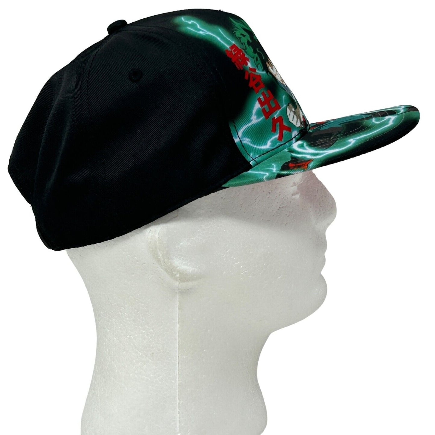 Gorra de béisbol con cierre trasero de Izuku Midoriya de My Hero Academia, color negro, manga y anime Deku