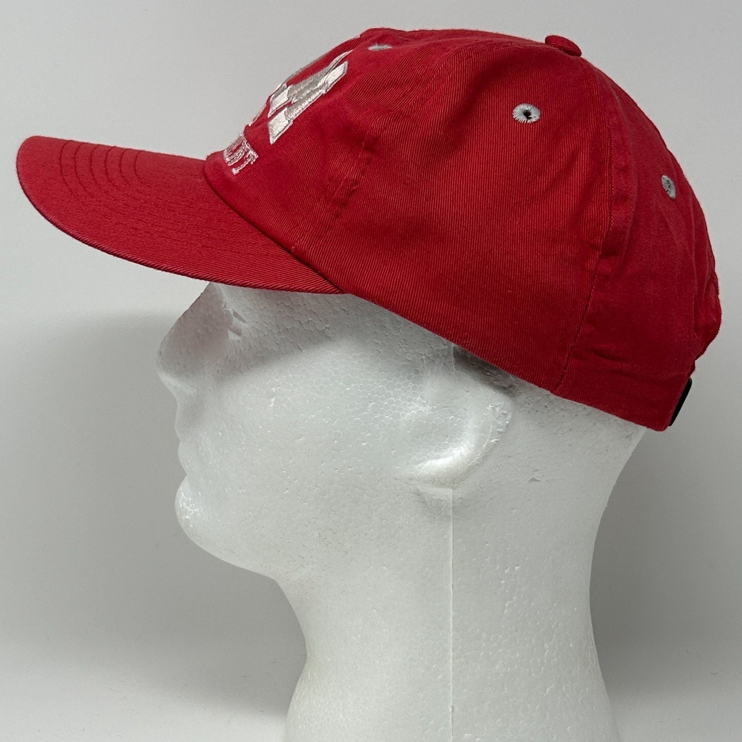 Vintage BUM Equipment Hat Cap Red 80s Logo Snapback 6 Panel