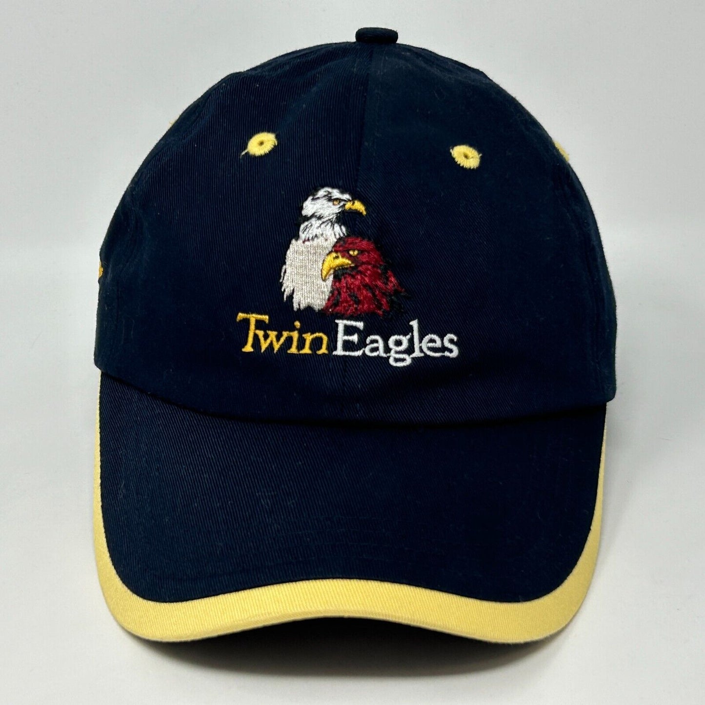 Gorra de béisbol con correa trasera azul para golf de Jack Nicklaus del club de golf Twin Eagles