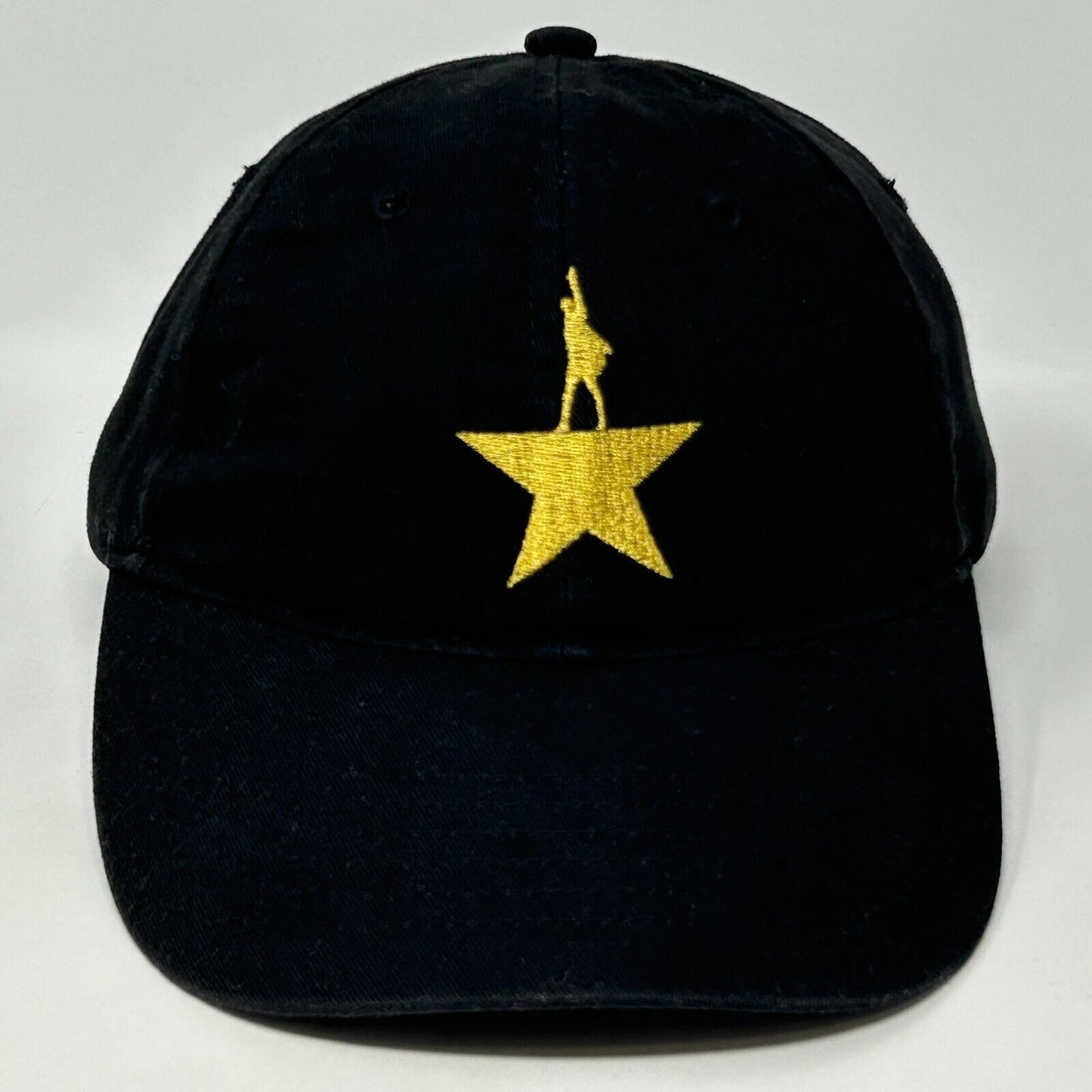 Gorra de béisbol con correa trasera negra de Hamilton, un musical estadounidense