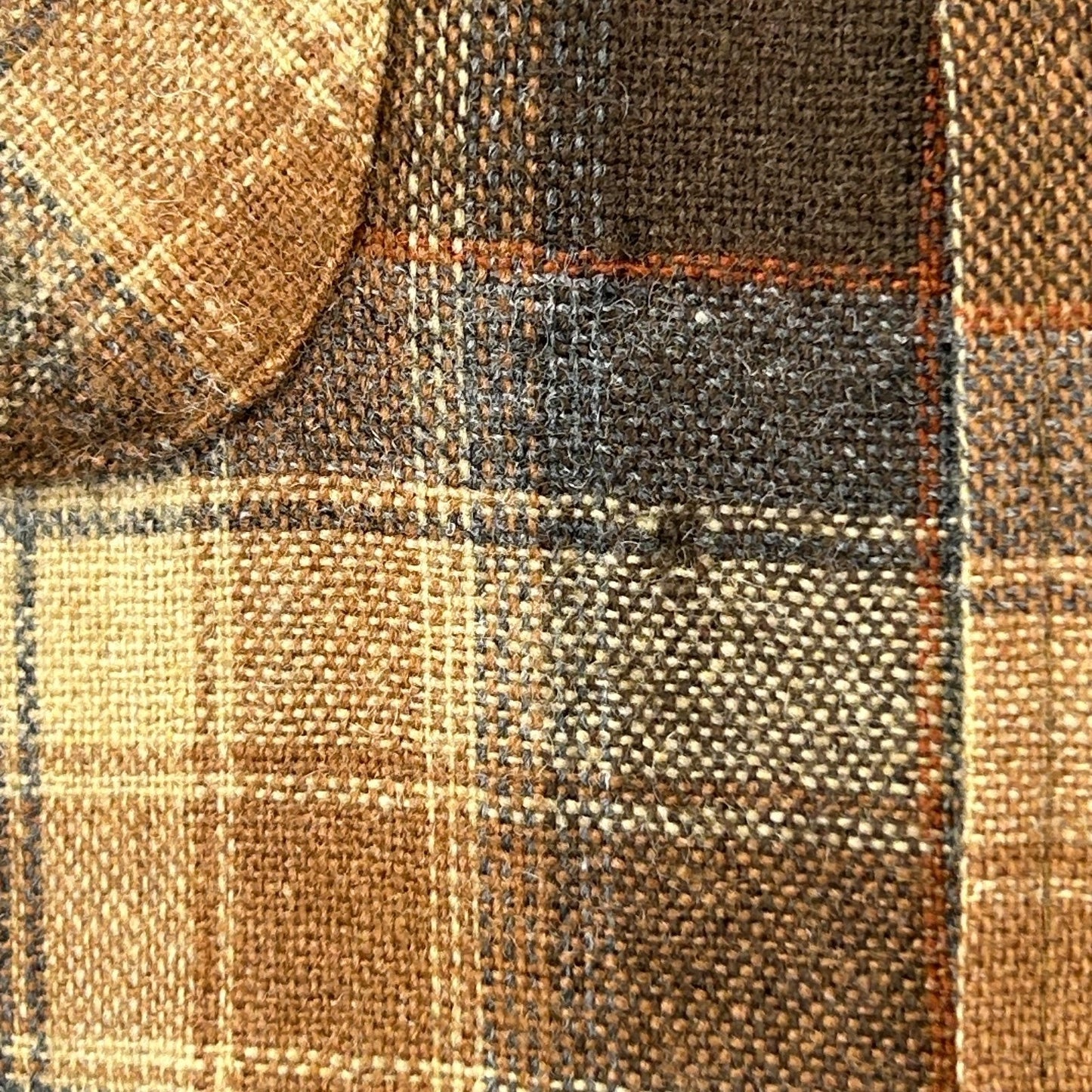 Vintage 90s High Sierra Flannel Button Front Shirt Lined Plaid Brown M Medium - Neon Vintage