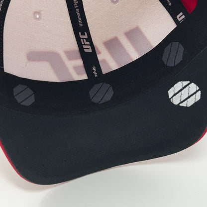 UFC Hat Baseball Cap MMA Mixed Martial Arts Official Product Red Flex Fitted S-M