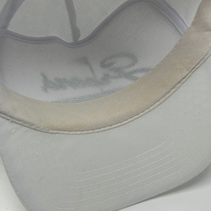 Vintage 90s Greens Supper Club Green Valley Hat Baseball Cap Golf Snapback White