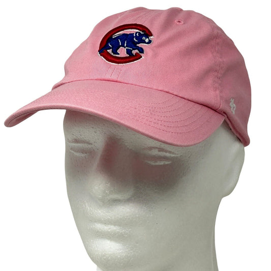 Gorra de béisbol con correa trasera para niños de los Chicago Cubs, color rosa, marca 47, para niñas