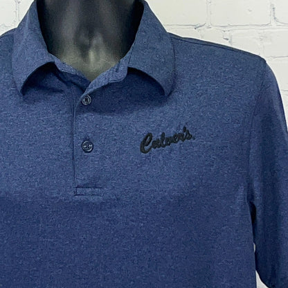 Culver's Embroidered Polo Shirt Mens M Medium Charles River Apparel Heather Navy