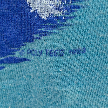 Vintage 80s Here Today Gone To Maui T Shirt Hawaii Hawaiian Blue Tee M Medium