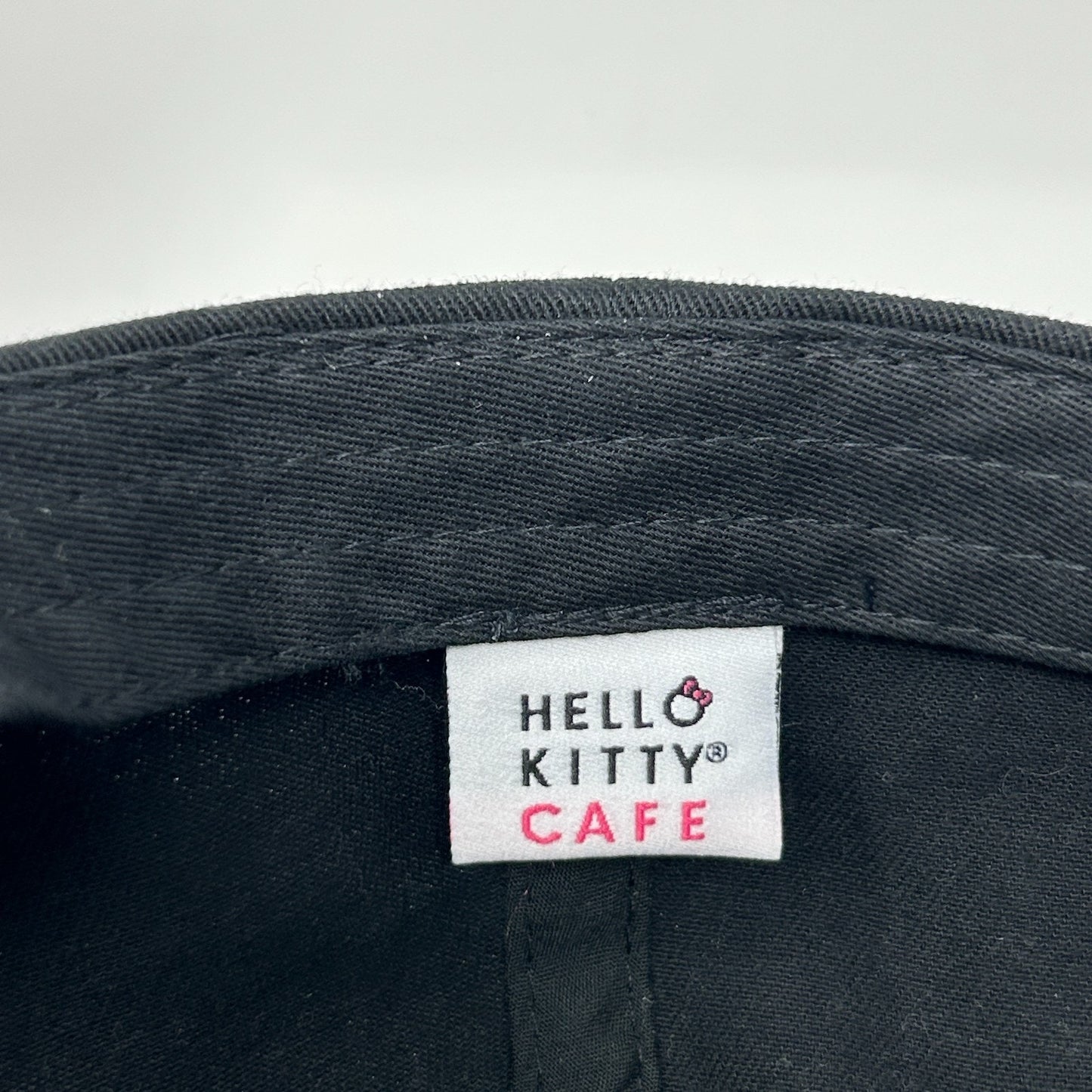 Hello Kitty Cafe Dad Hat Baseball Cap Las Vegas Sanrio 6 Panel Strapback Black