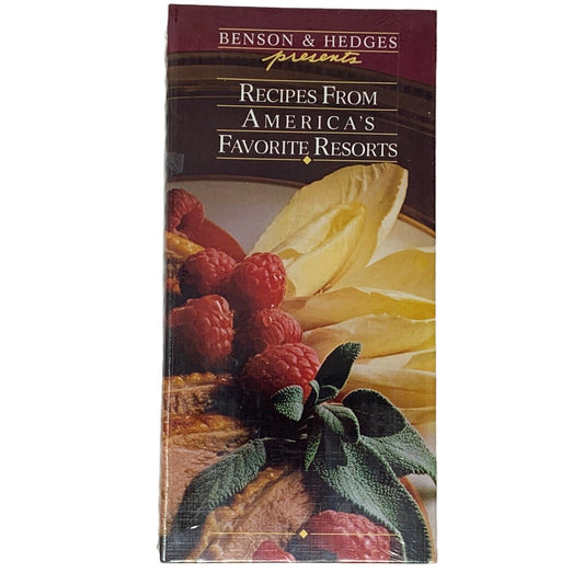 Benson and Hedges Recipe Book featuring America's Favorite Resorts with colorful fruit cover design