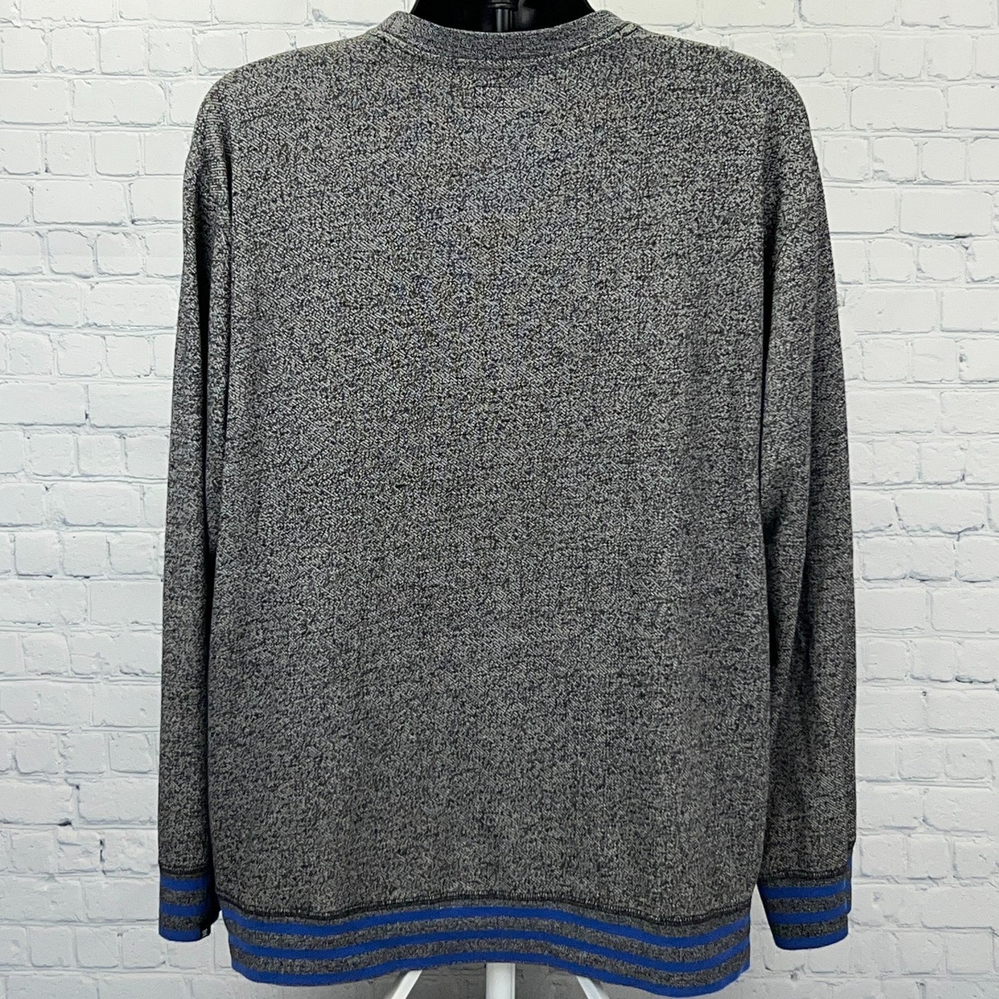 DC Shoes Lightweight Sweatshirt XL X-Large Gray Blue Logo Pullover Streetwear