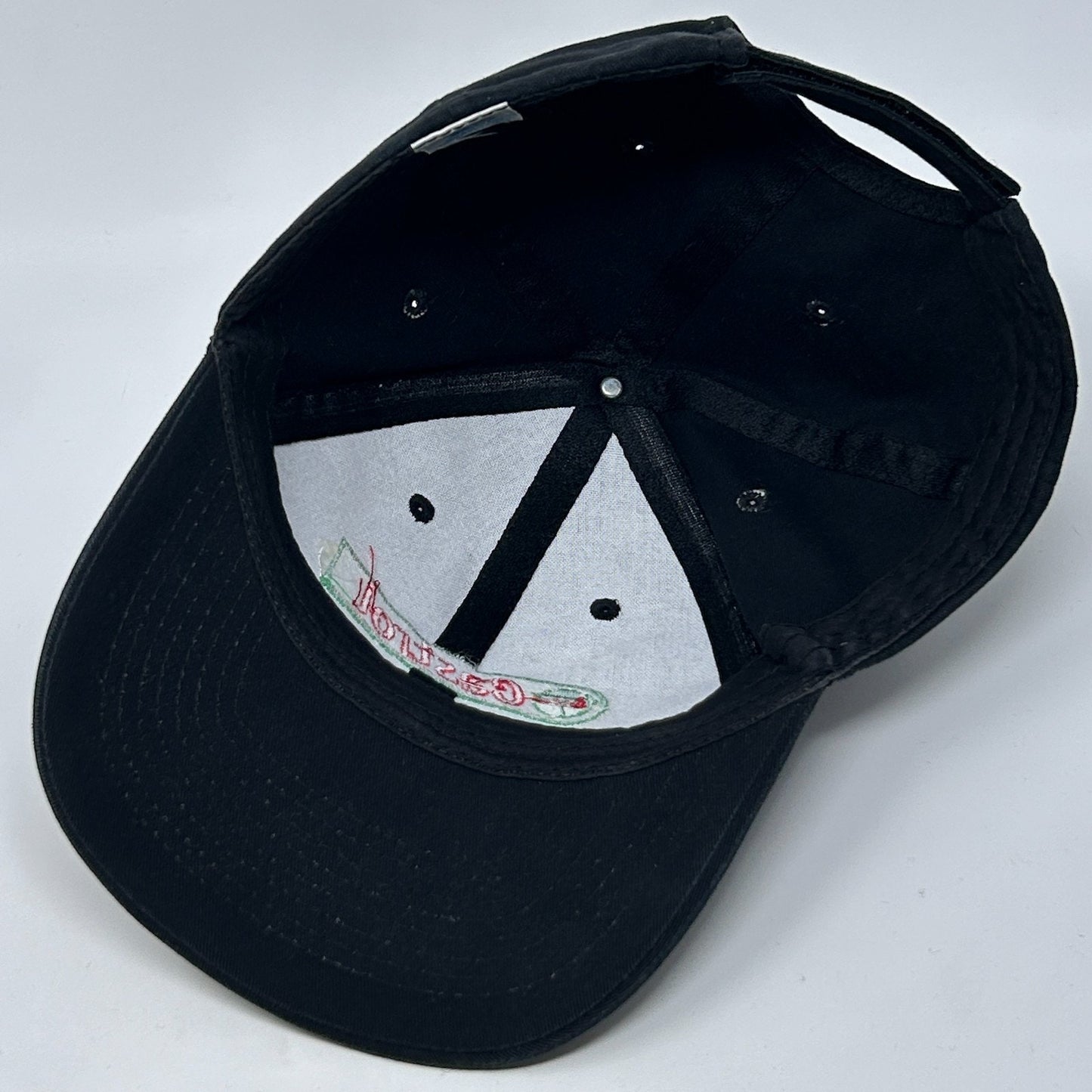 Castrol Oil Hat Baseball Cap Mechanic Auto Repair Black Strapback 6 Panel