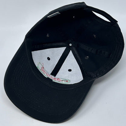 Castrol Oil Hat Baseball Cap Mechanic Auto Repair Black Strapback 6 Panel