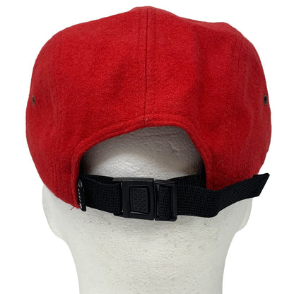 HUF 羊毛混纺露营帽红色街头服饰溜冰者滑板 5 五片帽