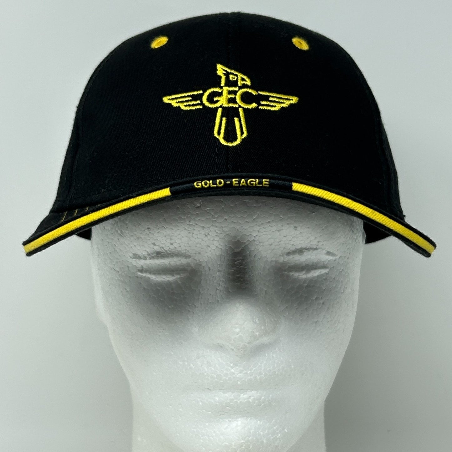 GEC Gold Eagle Coop Hat Baseball Cap Farming Farmer Agriculture Strapback Black
