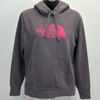 The North Face 连帽衫 女式 中号 连帽运动衫 长袖 套头衫 灰色