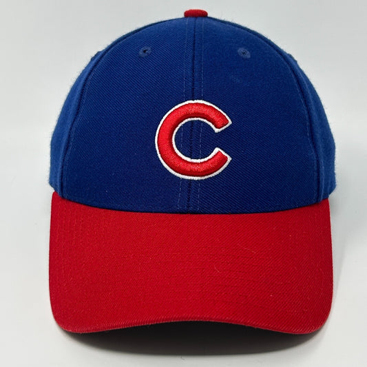 Chicago Cubs Hat Baseball Cap MLB Twins Enterprise Wool Blend Strapback Blue - Neon Vintage