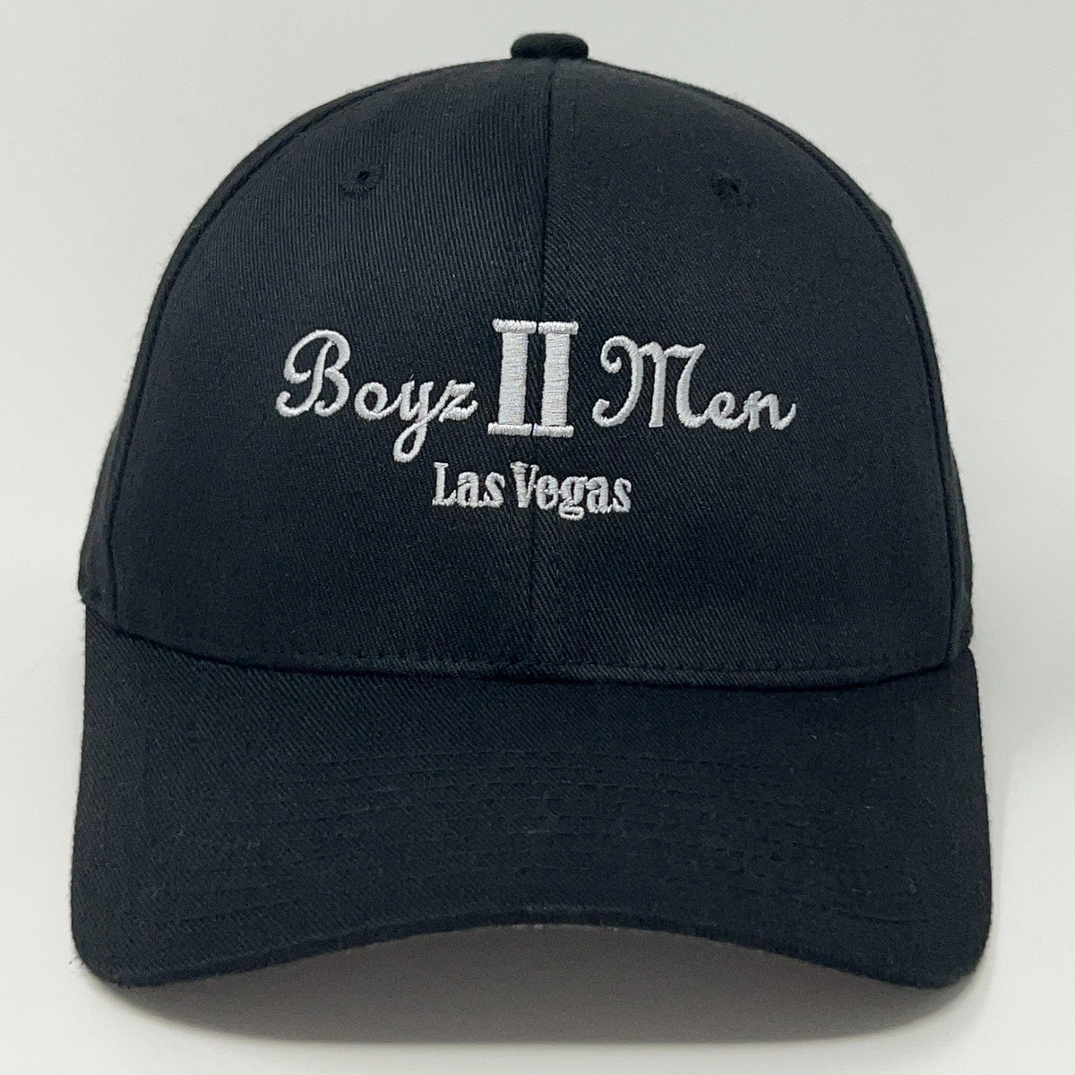 Flexfit Black Cap with Boyz II Men Logo and Las Vegas Embroidery for Stylish Fans