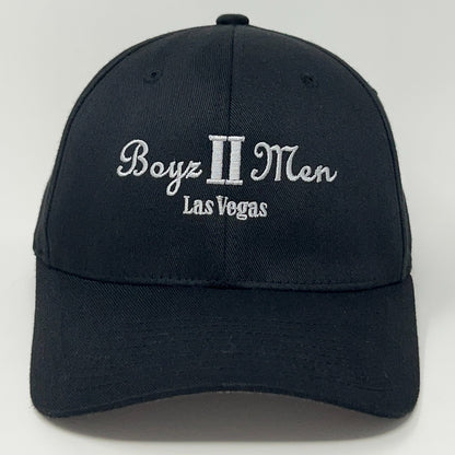 Flexfit Black Cap with Boyz II Men Logo and Las Vegas Embroidery for Stylish Fans