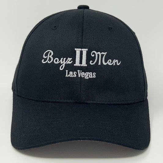 Flexfit Black Cap with Boyz II Men Logo and Las Vegas Embroidery for Stylish Fans
