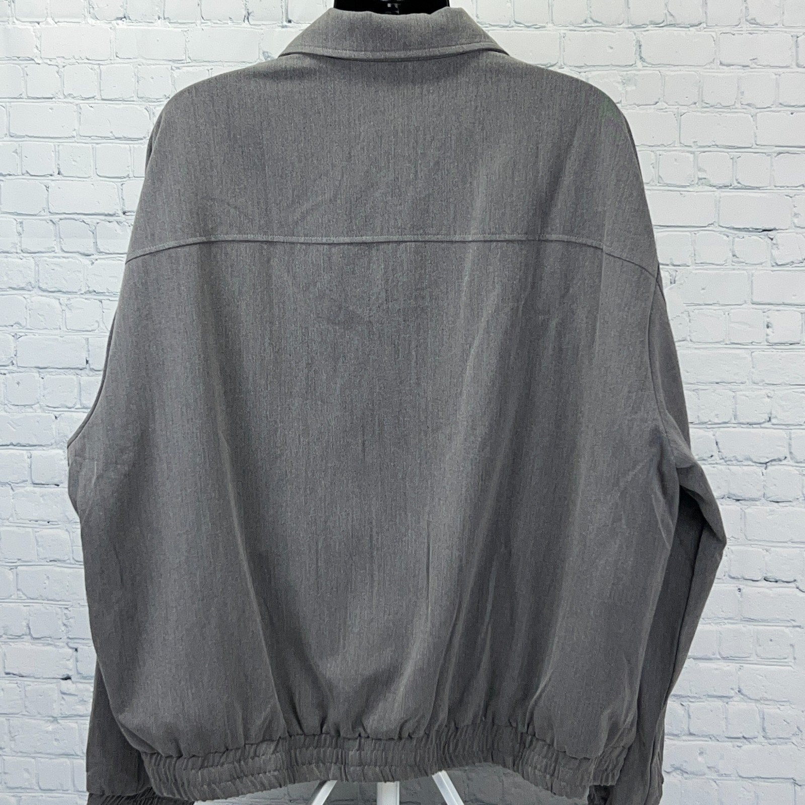 Fashion Nova Mens Clothes Jacket Gray Size Large Back View