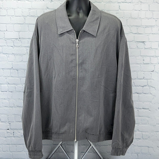 Fashion Nova Mens Clothes Jacket Gray Size Large Front View