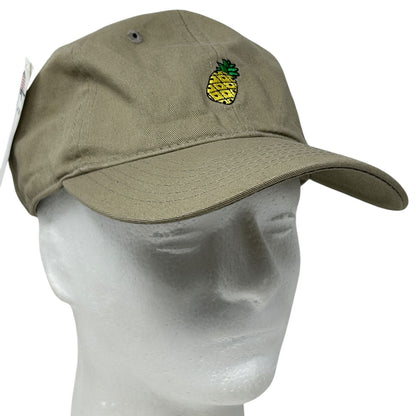 Dream Catcher Pineapple Embroidered Cap in Khaki with Adjustable Strap for Casual Wear