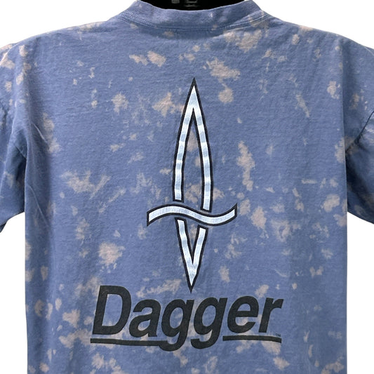 Vintage 90s Dagger Kayaks T Shirt Kayaker Kayaking Blue Graphic Tee L Large
