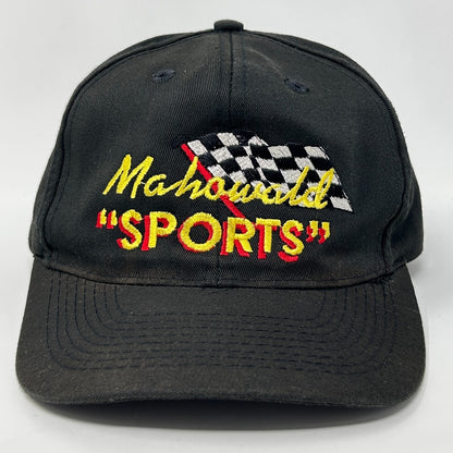 Vintage 90s Mahowald Sports Ski-Doo Hat Baseball Cap New Prague Snapback Black
