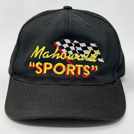Vintage 90s Mahowald Sports Ski-Doo Hat Baseball Cap New Prague Snapback Black
