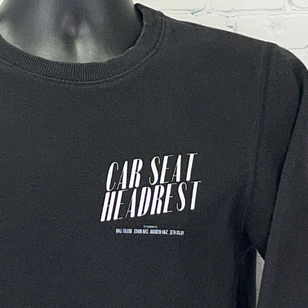 Car Seat Headrest Crows Sweatshirt Black Crewneck S Small Indie Rock Band Merch