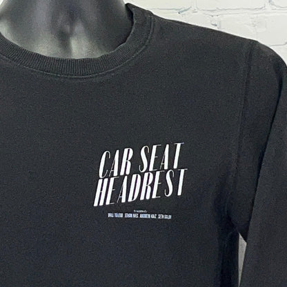 Car Seat Headrest Crows Sweatshirt Black Crewneck S Small Indie Rock Band Merch