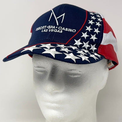 M Resort Las Vegas Hat Baseball Cap Spa Casino USA Flag Patriotic Strapback Blue
