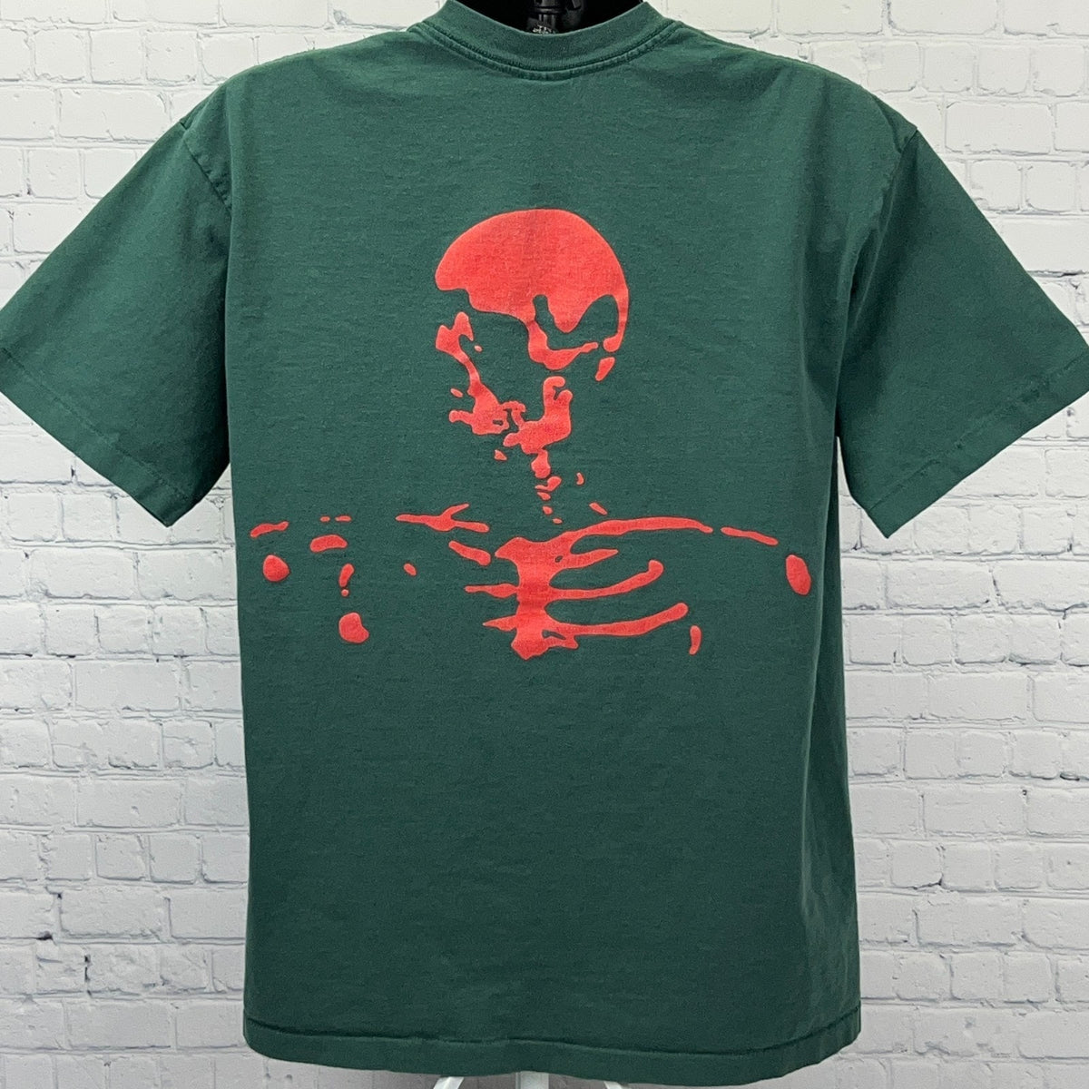 Vintage 90s The Offspring Smash Green Skeleton Band Tee Single Stitch XL USA