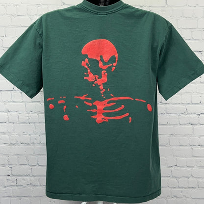 Vintage 90s The Offspring Smash Green Skeleton Band Tee Single Stitch XL USA