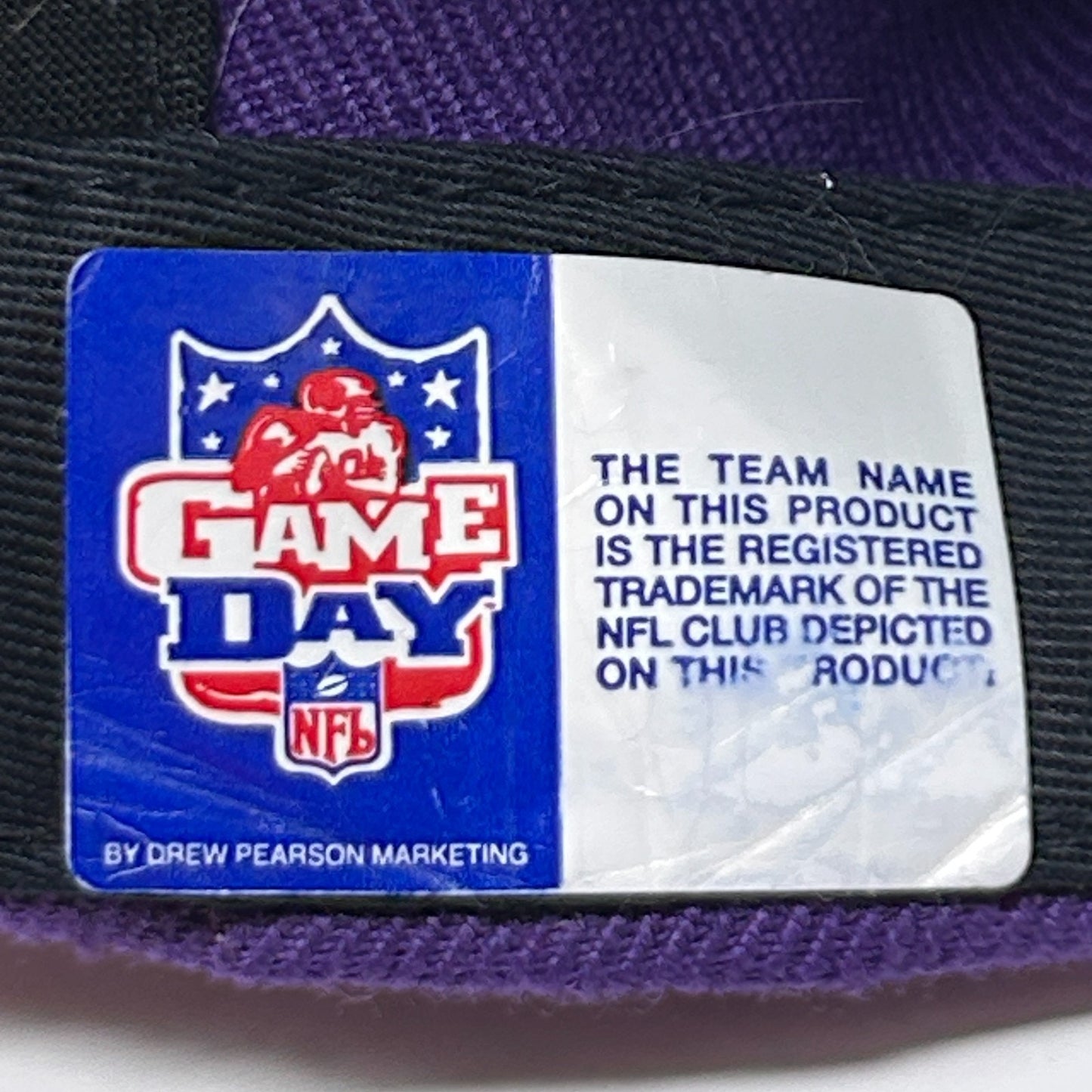 Vintage 90s Minnesota Vikings Cris Carter Hat Baseball Cap Purple NFL Snapback