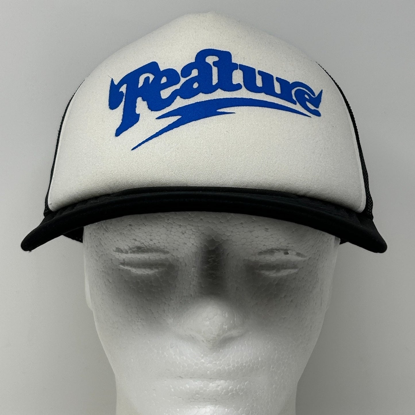 Feature Trucker Hat Cap Black Streetwear Sneaker Culture Mesh Snapback 5 Panel