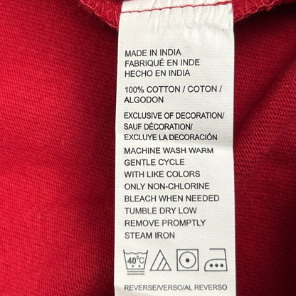 IZOD Quarter 1/4 Zip Sueded Jersey Sweater Long Sleeve Pullover Red Mens L Large - Neon Vintage