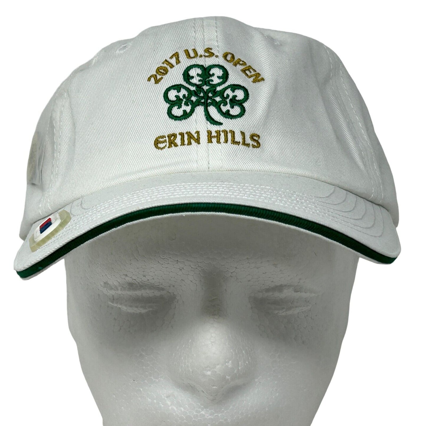 2017 US Open Erin Hills Golf Course Dad Hat Golf Ball Marker White Baseball Cap