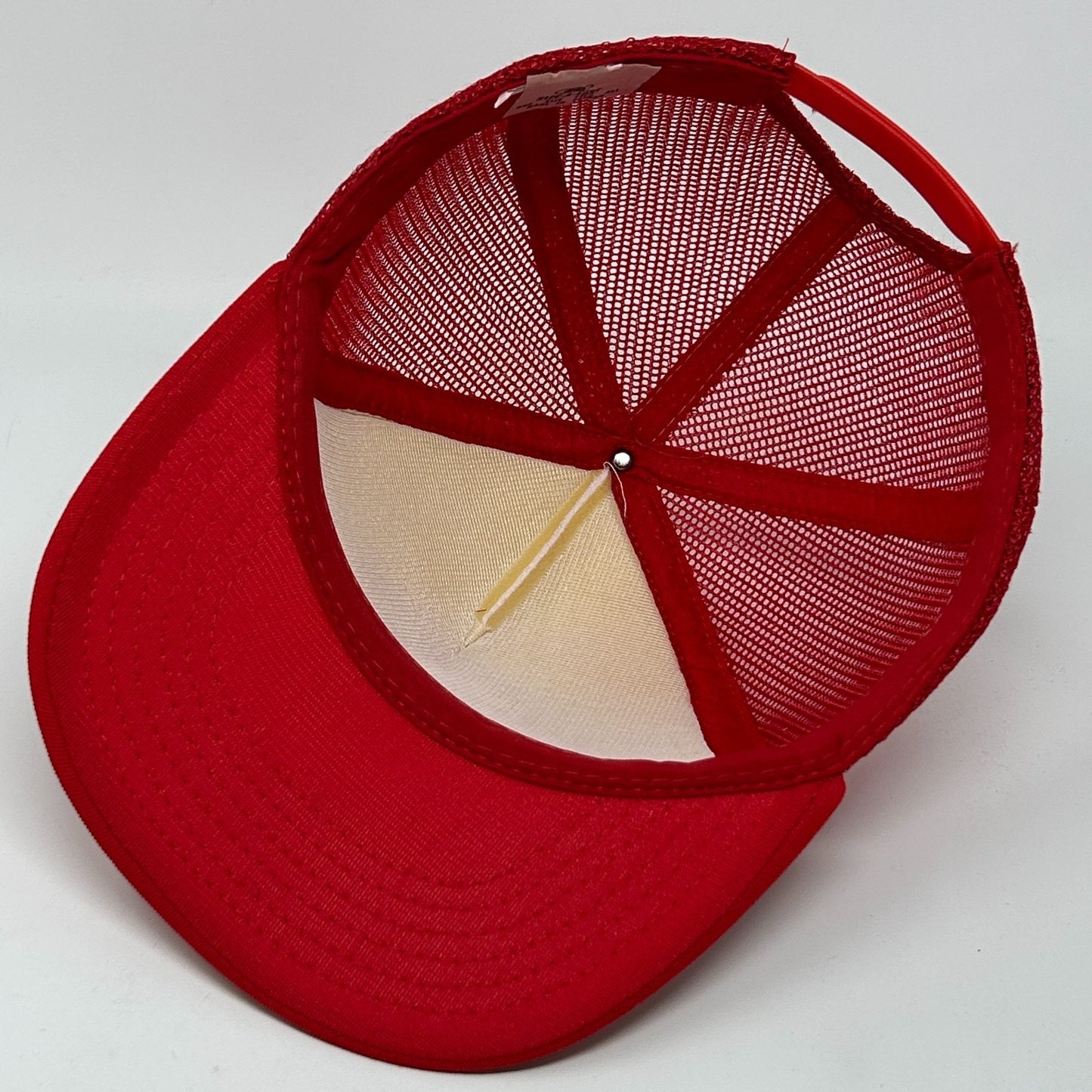 Vintage 80s Shriners Hillbilly Clan 47 Trucker Hat Baseball Cap Snapback Red - Neon Vintage