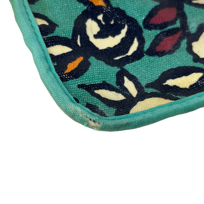 Fossil Key Per Mini Womens Messenger Crossbody Bag Floral Print Blue Purse SL4139