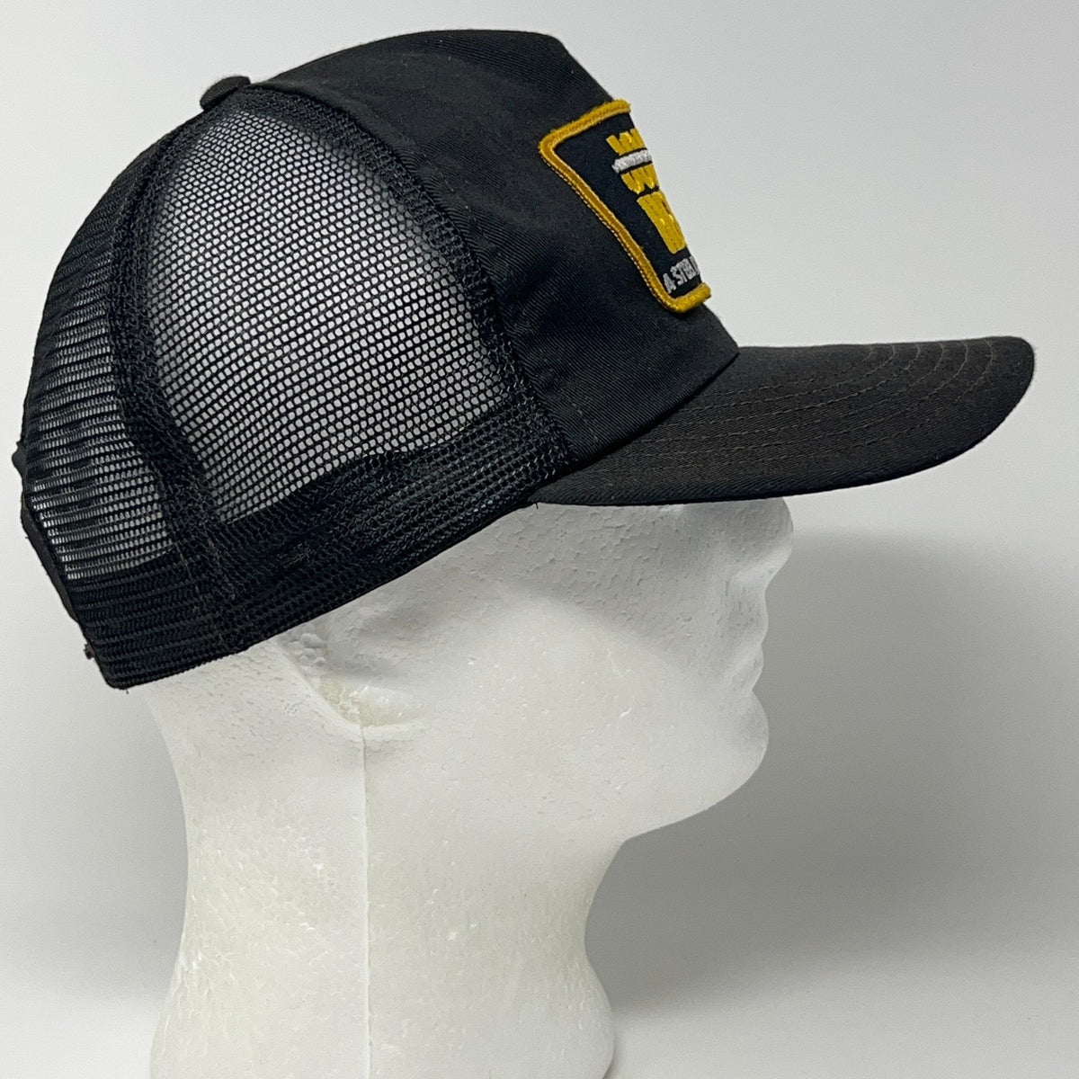 Vintage John Henry Rock Drill Jimco Black Mesh Trucker Hat Baseball Cap Snapback