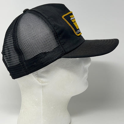 Vintage John Henry Rock Drill Jimco Black Mesh Trucker Hat Baseball Cap Snapback