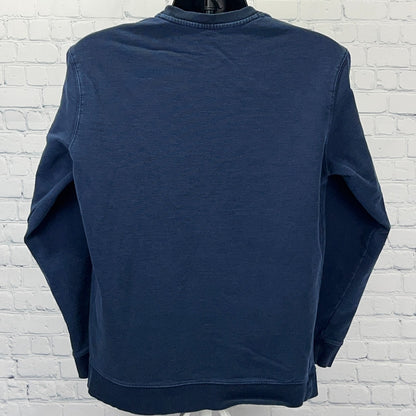 Armani Exchange Sweatshirt M Medium Navy Blue Logo Graphic Crewneck Pullover