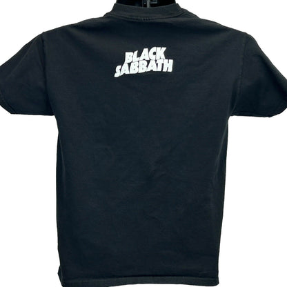 Camiseta negra para hombre The Paradiso Amsterdam de Black Sabbath, talla pequeña, concierto de 1970, estilo retro