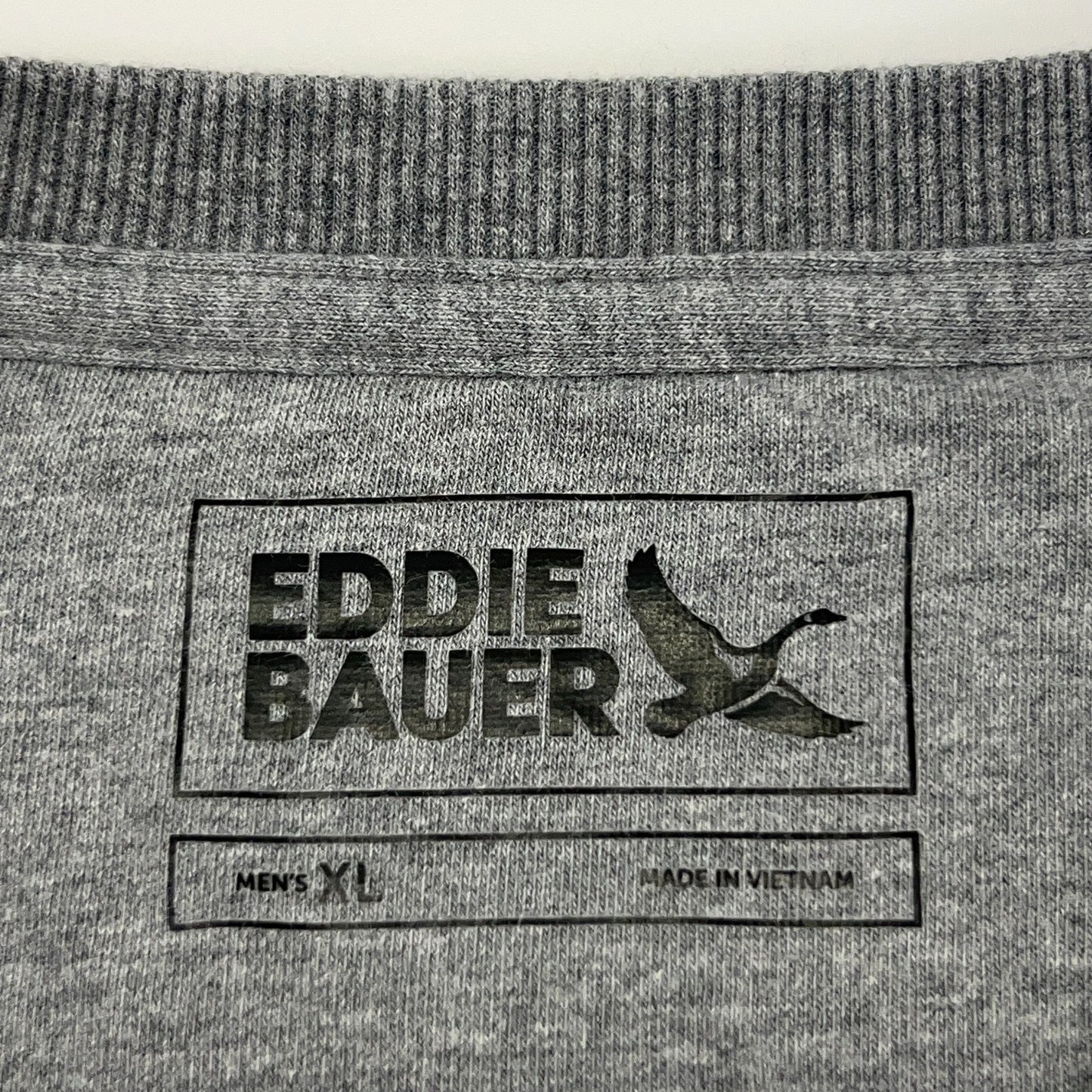 Eddie Bauer Thermal Henley XL X‑Large Gray Cotton Polyester Long Sleeve Shirt