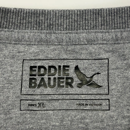 Eddie Bauer Thermal Henley XL X‑Large Gray Cotton Polyester Long Sleeve Shirt