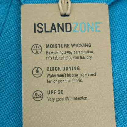 Tommy Bahama Five O'Clock IslandZone Polo Shirt Short Sleeve Blue Mens 2XL XXL