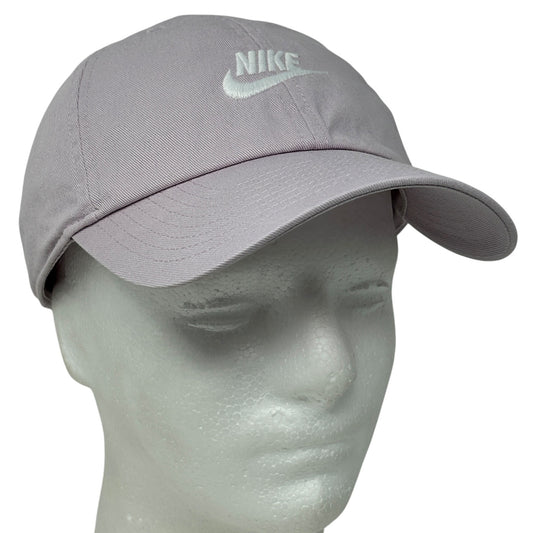 Nike Sportswear Heritage86 Futura Washed Hat Cap Logo 6 Panel Strapback Purple