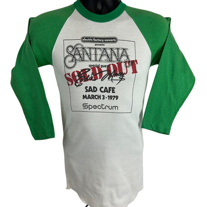 1979 Carlos Santana Eddie Money Concert Vintage 70s T Shirt Sad Cafe Spectrum XS